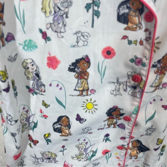 Disney Animators series pajama shirt Princesses women’s small button up - Picture 3 of 8